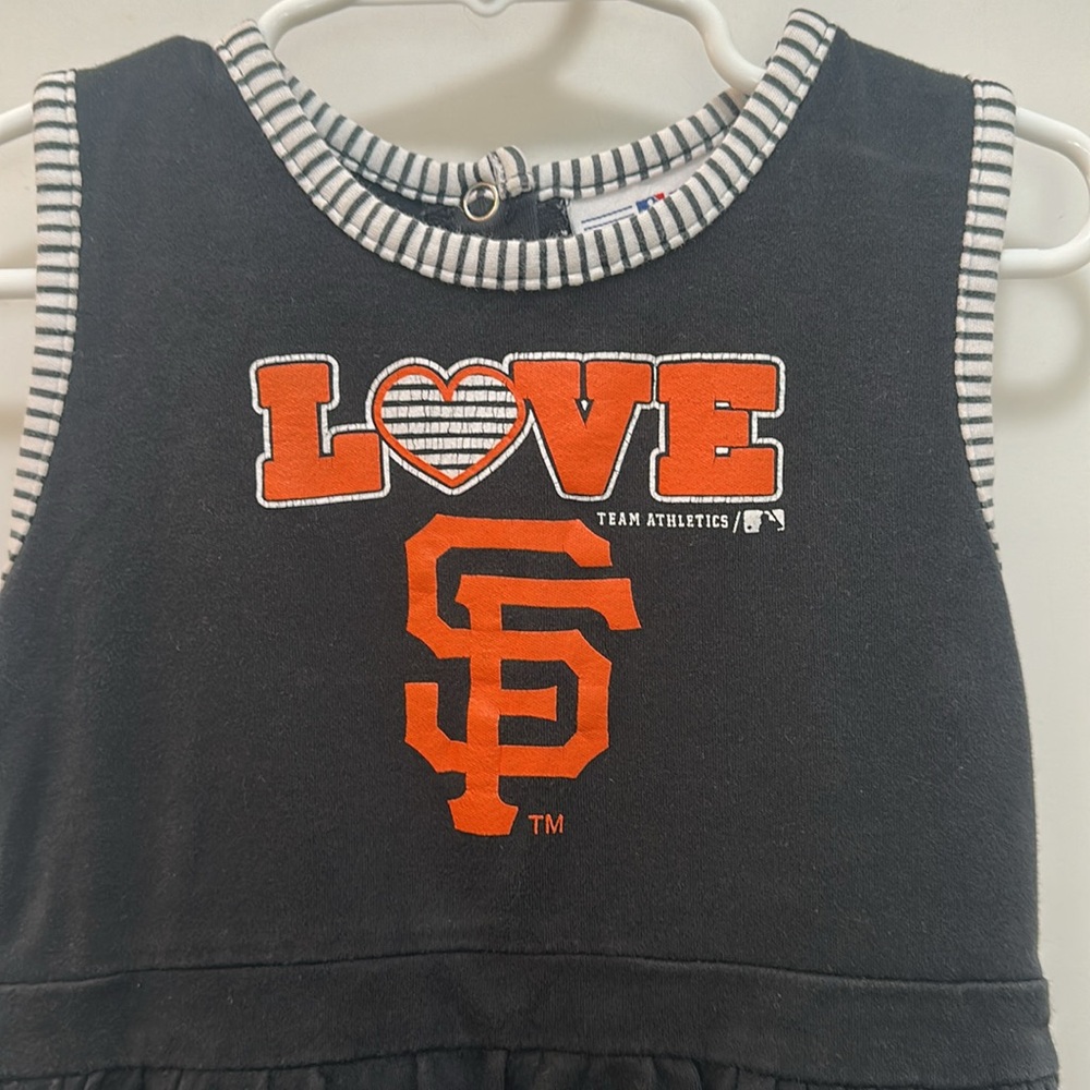 Black San Francisco Giants Dress/Tunic Size 4T - Picture 2 of 7